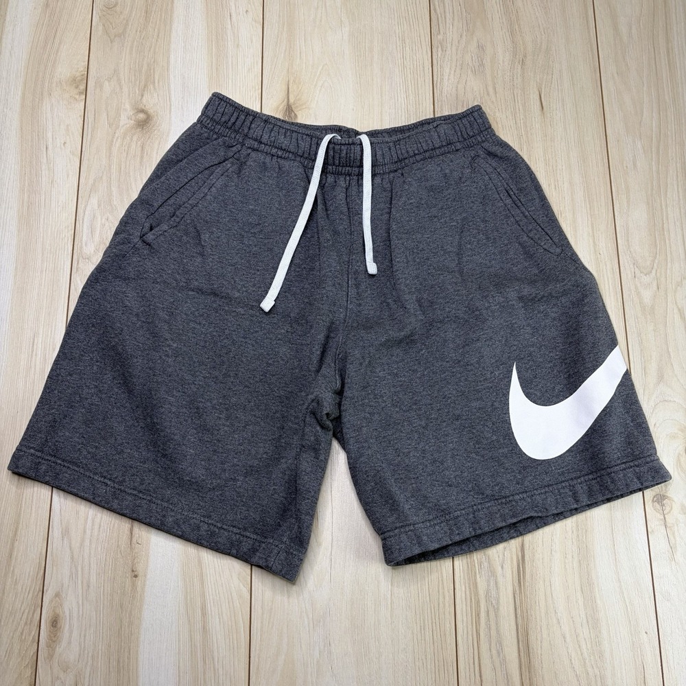 Nike Sportswear Fleece Club Training Shorts Gray-White BV2721-071 Mens Medium M